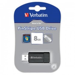 VERBATIM PEN DISK 8GB USB2.0 BLACK
