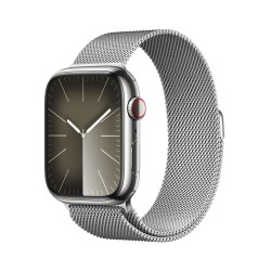 APPLE WATCH SERIES9 GPS + CELLULAR 45MM SILVER STAINLESS STEEL CASE WITH SILVER MILANESE LOOP
